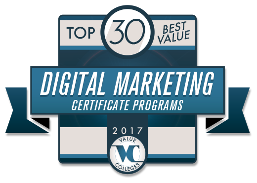 Top 30 Best Value Digital Marketing Certificate Program